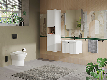 Пенал подвесной VITRA Root Groove 69093 36х42х155см матовый белый