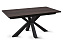 Кухонный стол раскладной AERO 90х160х76см закаленное стекло/керамика/сталь Dark Oak