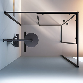 Угловое ограждение AM-PM X-Joy W94G-403-12090-BТ 190х118,4см стекло прозрачное