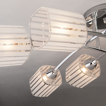 Светильник потолочный Eurosvet RUBY 30125/8 хром 60Вт E27