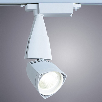 Трековый светильник Arte Lamp LYNX A3830PL-1WH 30Вт LED прозрачный для однофазного трека