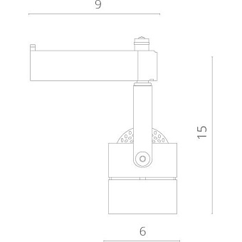 Трековый светильник Arte Lamp LENTE A1310PL-1BK 50Вт GU10 чёрный для однофазного трека