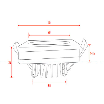 Светильник точечный встраиваемый Maytoni Phanton DL2001-L12B 11,8Вт LED