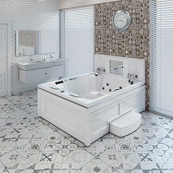 Мини бассейн СПА RADOMIR RIMINI 1-30-0-0-0-047Б 1900х1500х50см 0,59куб.м