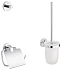 Набор аксессуаров для ванной GROHE Essentials 40407001 хром 3 предметов