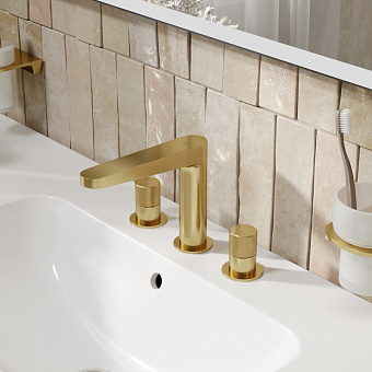 Смеситель для раковины WASSERKRAFT Schunter 8200 8235 золотой