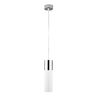 Светильник подвесной Eurosvet Double Topper 50135/1 LED хром/белый 12Вт LED