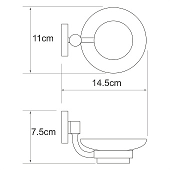 Мыльница WASSERKRAFT Rhein K-6200 K-6229 хром