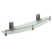 Полка в ванную округлая WASSERKRAFT Exter K-5200 K-5244 1-ярусная 12,5х50см светлая бронза