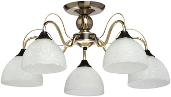 Люстра потолочная De Markt Олимп 318014905 300Вт 5 лампочек E27