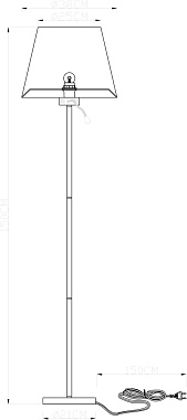 Торшер Arte Lamp Elba A2581PN-2AB 63Вт E27