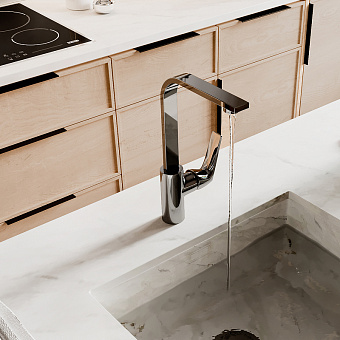 Смеситель для кухни WASSERKRAFT Neime 1907 поворотный излив хром