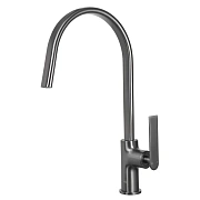 Смеситель для кухни Maxonor PL4086-9 поворотный излив серый