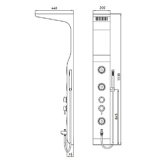 Душевая панель RGW Shower Panels SP-01W