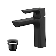 Смеситель для раковины LEMARK Ursus LM7206BL чёрный