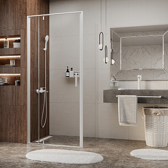 Угловое ограждение WASSERKRAFT Neime 19P03 200х90см стекло прозрачное