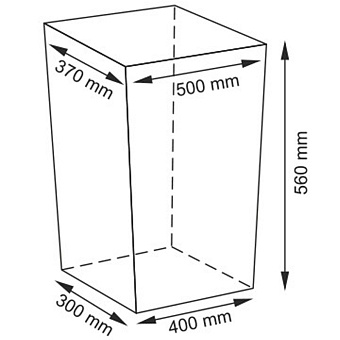 Корзина для белья WASSERKRAFT Lippe WB-450 WB-450-L белый 98,8л