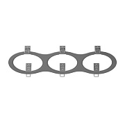 Рамка Lightstar 217939 485х180мм серый
