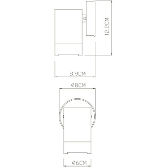 Светильник фасадный Arte Lamp ATLAS A3503AL-1BK 7Вт IP44 GU10 чёрный