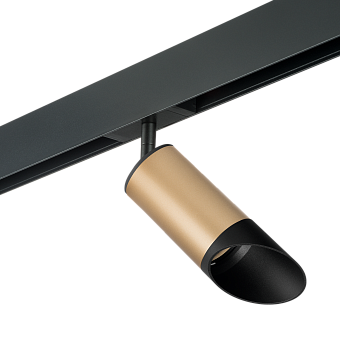 Трековый светильник Lightstar Rullo PRO44037 50Вт GU10 золотой для однофазного трека