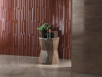 Неполированный керамогранит Atlas Concord Италия Dwell AW82 Brown Leather 60х60см 1,08кв.м.