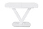 Кухонный стол раскладной AERO 80х120х76см закаленное стекло/сталь White Glass
