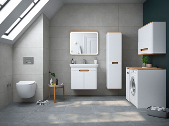 Пенал подвесной VITRA Sento 60842 35х40х158см матовый белый