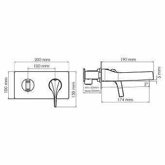 Смеситель для раковины WASSERKRAFT Sauer 7130 золото глянец