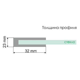 Душевая дверь WASSERKRAFT Lippe 45S08 190х150см стекло прозрачное