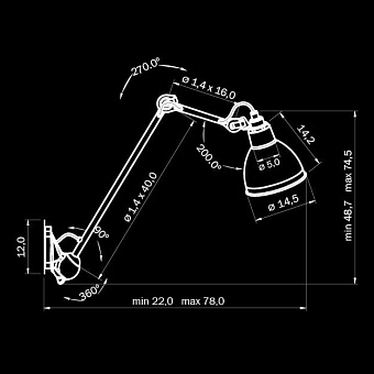 Спот Lightstar Loft 765617 40Вт 1 лампа E14