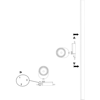 Трековый светильник Maytoni Vuoro TR029-3-10W3K-B 10Вт LED чёрный для трёхфазного трека