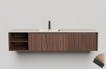 Тумба под раковину подвесная SALINI DOMINO 27D218ONA 180х50х40см