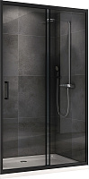 Душевая дверь Abber Schwarzer Diamant AG30130B 195х130см стекло прозрачное