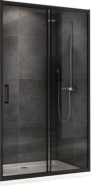 Душевая дверь Abber Schwarzer Diamant AG30130B 195х130см стекло прозрачное