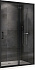 Душевая дверь Abber Schwarzer Diamant AG30130B 195х130см стекло прозрачное
