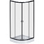 Угловое ограждение AM-PM X-Joy Twin Slide W88G-205-080BT64 180х80см стекло прозрачное