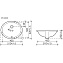 Раковина встраиваемая снизу Ceramica Nova ELEMENT CN6042 51х42см
