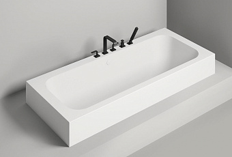 Ванна каменная SALINI ORLANDO 103311GRF S-Sense глянцевая 191,1х80см встраиваемая