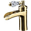 Смеситель для раковины Boheme Vogue Crystal 201-CRST бронза