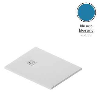 Душевой поддон ArtCeram Lapis PDR024 38 00 100х80см