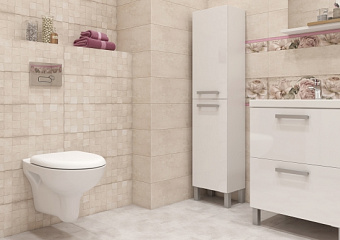 Пенал напольный CERSANIT MELAR B-SL-MEL 25х35х144см белый