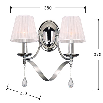 Бра Favourite Amabilis 2597-2W 80Вт E14