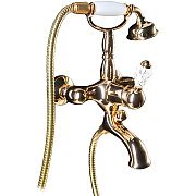 Смеситель для ванны Boheme Crystal 283-CRST золотой