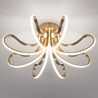 Светильник потолочный Eurosvet Lilium 90079/8 хром 80Вт LED