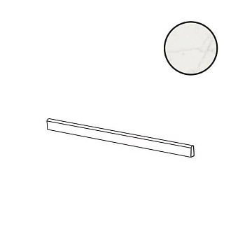 Плинтус ABK Sensi Signoria PF60010367 Battiscopa Statuario Light Lux R 5,5х120см 0,396кв.м.
