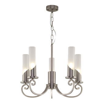 Люстра подвесная Eurosvet Banci 60117/5 никель 60Вт 5 лампочек E14