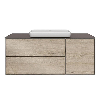 Тумба под раковину подвесная KERAMA MARAZZI Plaza Modern PLB.M.120.3\OAK.O 48х117х51,1см
