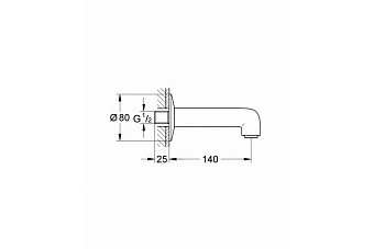 Излив GROHE 13258000