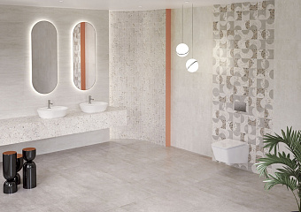 Лаппатированный керамогранит VITRA Beton-X K949751LPR01VTEP светлый 60х120см 2,16кв.м.