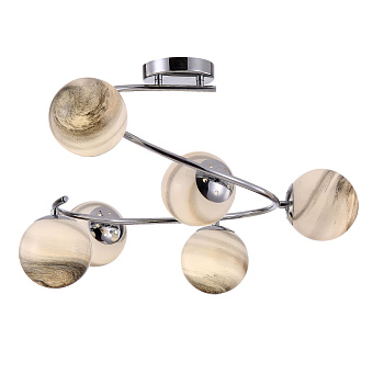 Люстра потолочная Freya Galaxy FR5013PL-06CH 40Вт 6 лампочек E14